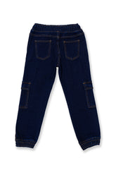 Boy's cargo denim jogger